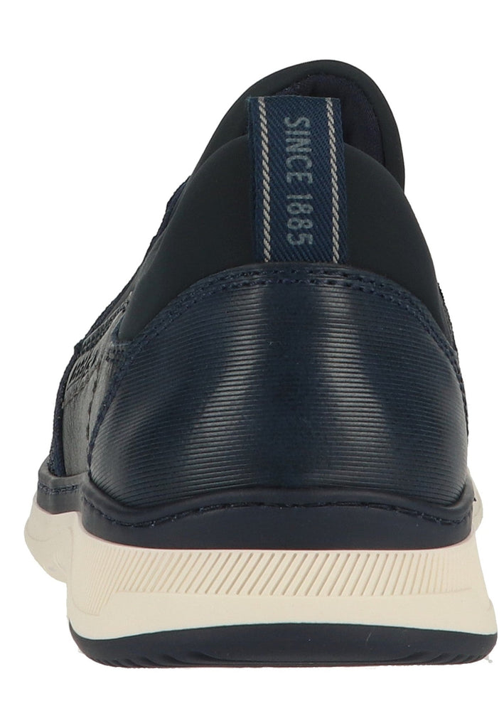 Salamander Slipper Leder/Textil Navy