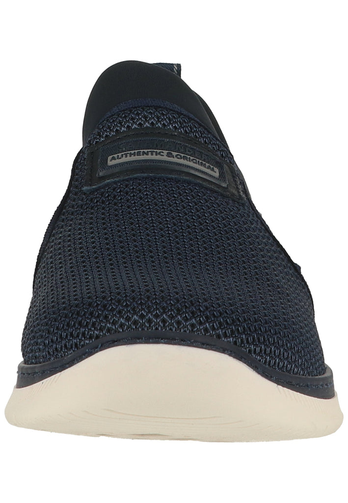Salamander Slipper Leder/Textil Navy