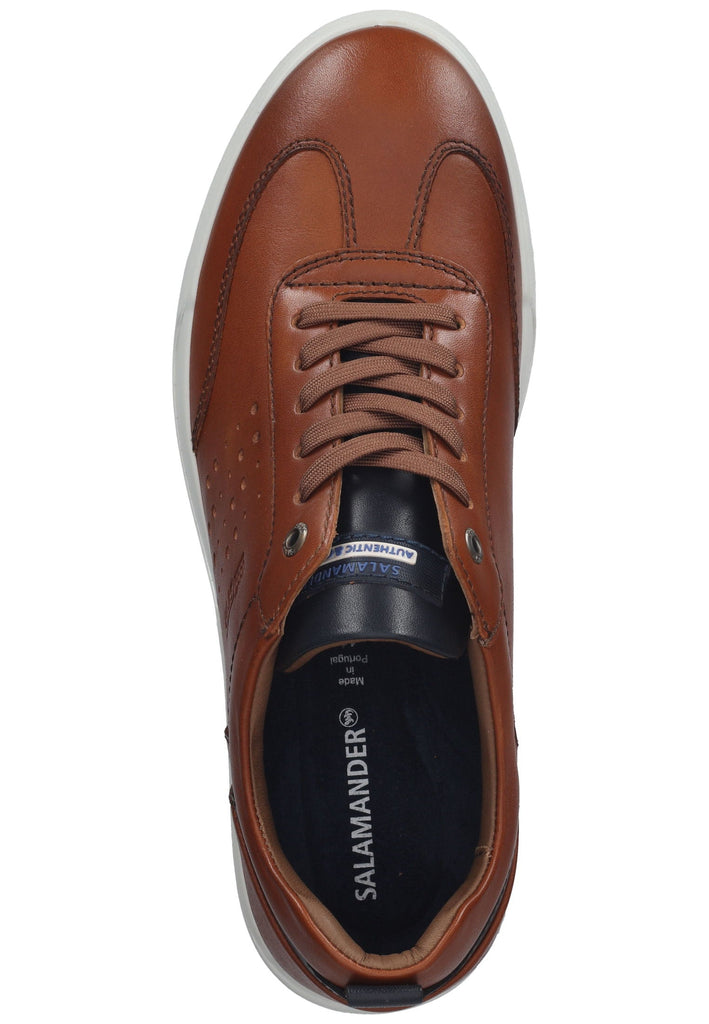 Salamander Sneaker Glattleder Braun/Blau