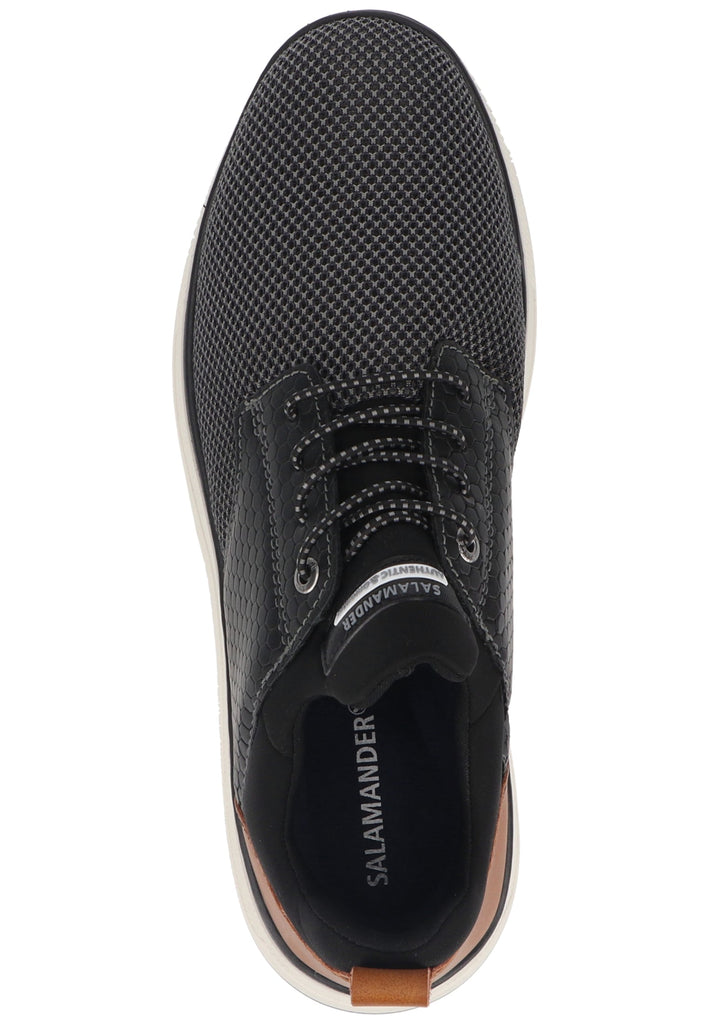 Salamander Sneaker Lederimitat Grau/Schwarz