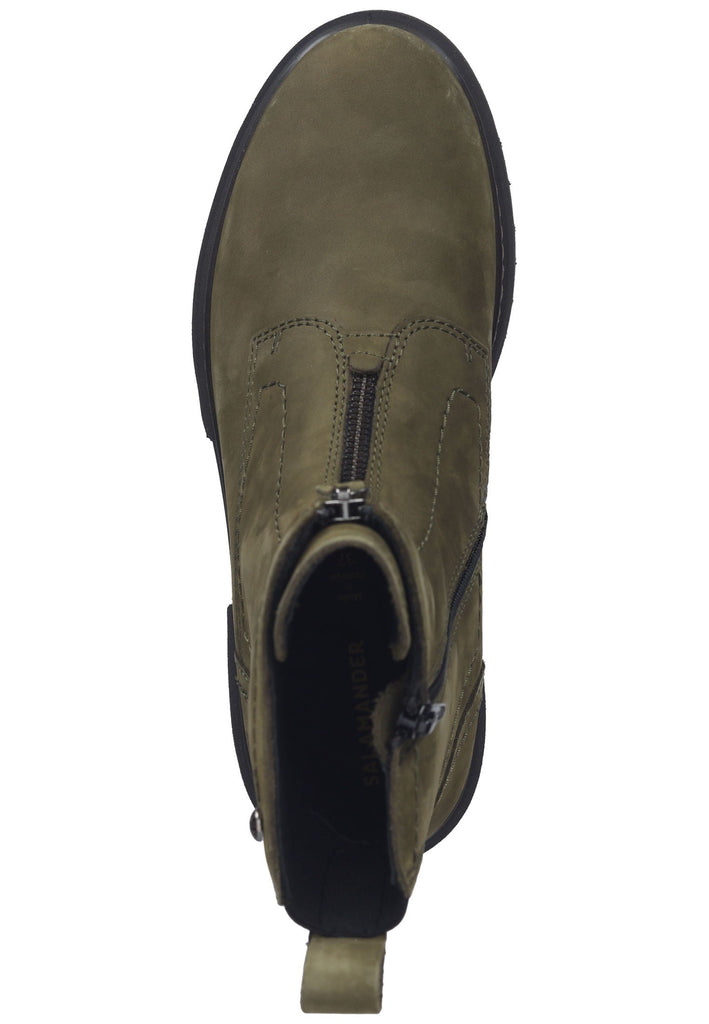 Salamander Stiefelette Leder Grün