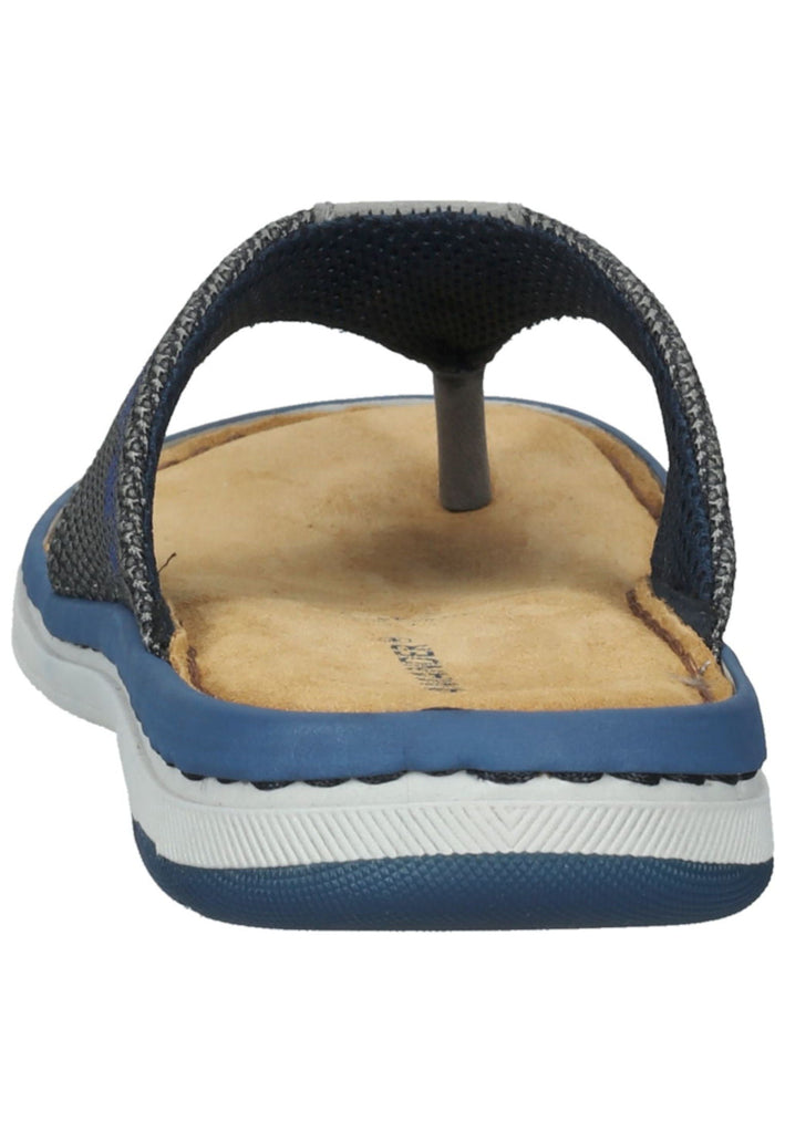 Salamander Zehensteg Lederimitat/Mesh Grau/Blau