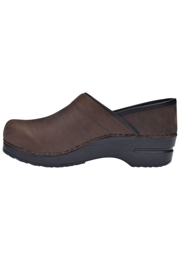 Sanita Clogs Leder Braun