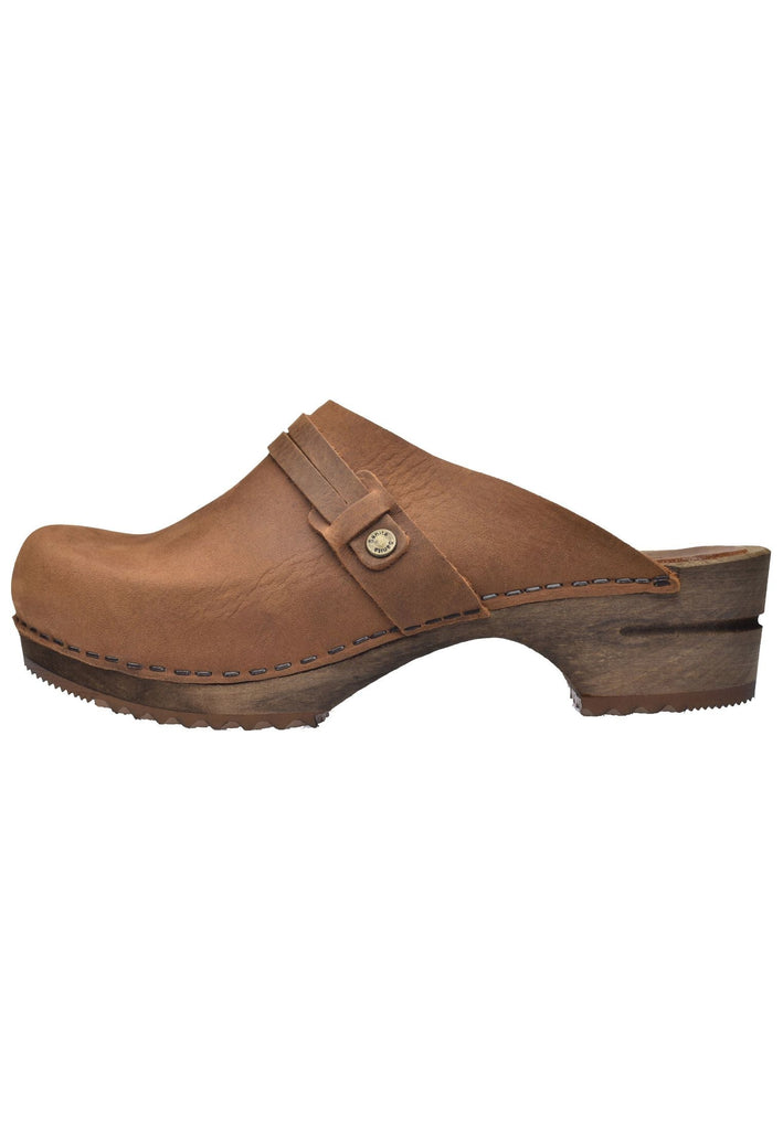 Sanita Clogs Nubukleder Chestnut