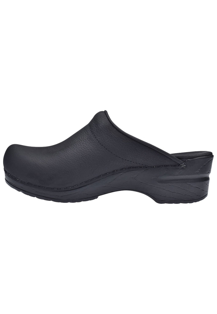 Clogs Sanita Clogs Leder Schwarz