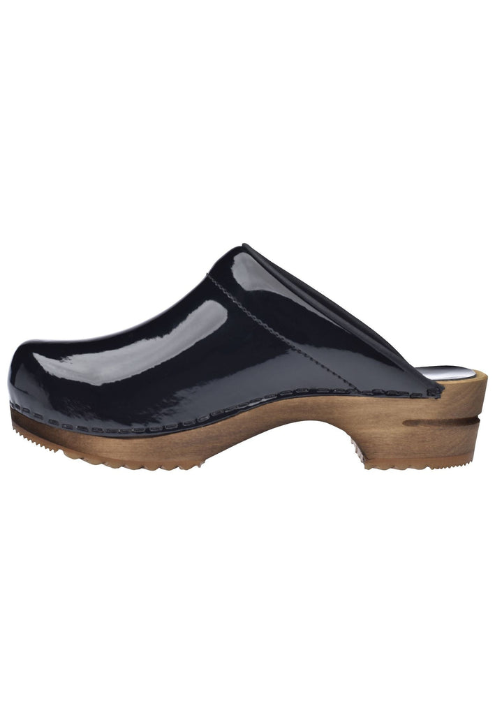 Clogs Sanita Clogs Leder Schwarz Lack