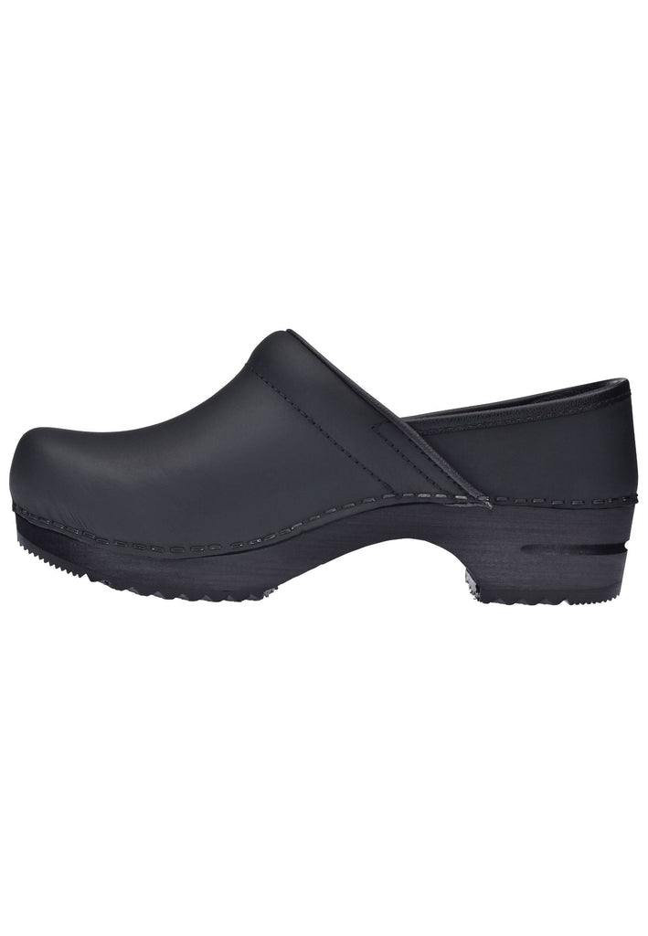Clogs Sanita Clogs Nubukleder Schwarz