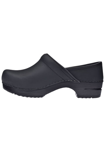 Clogs Sanita Clogs Nubukleder Schwarz