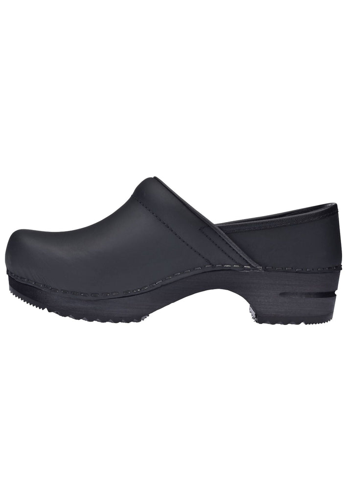 Clogs Sanita Clogs Nubukleder Schwarz