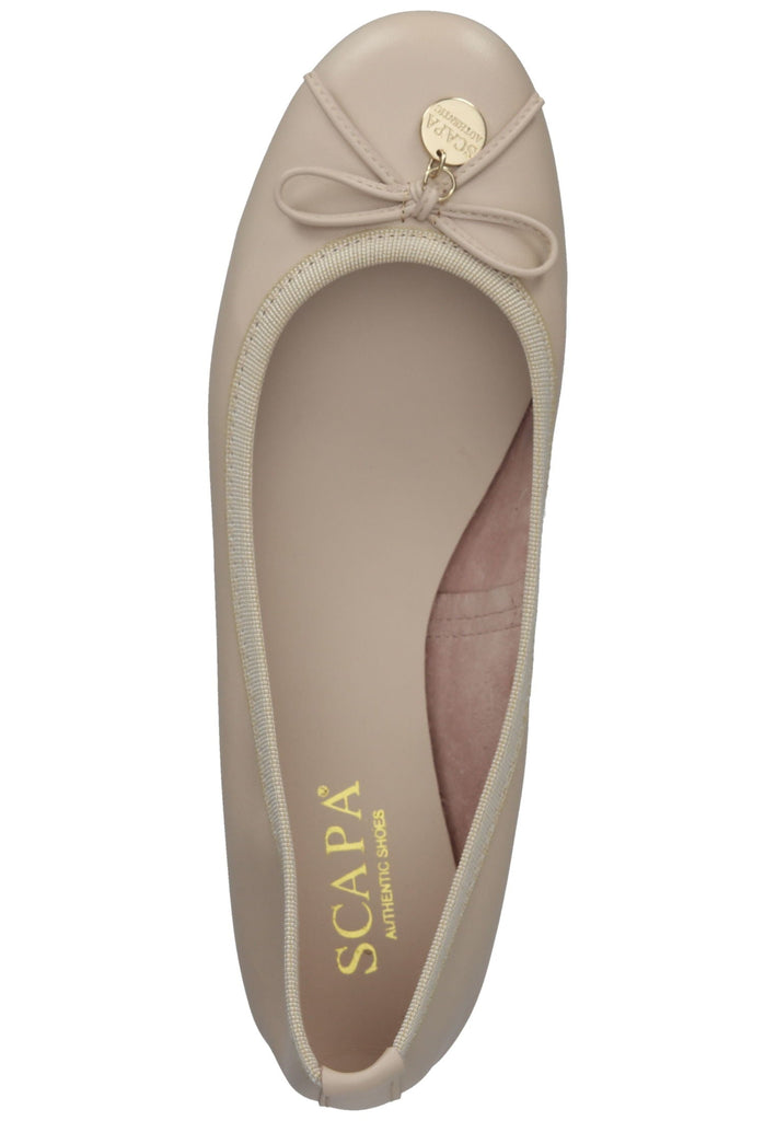 Scapa Ballerinas Leder Hellbeige