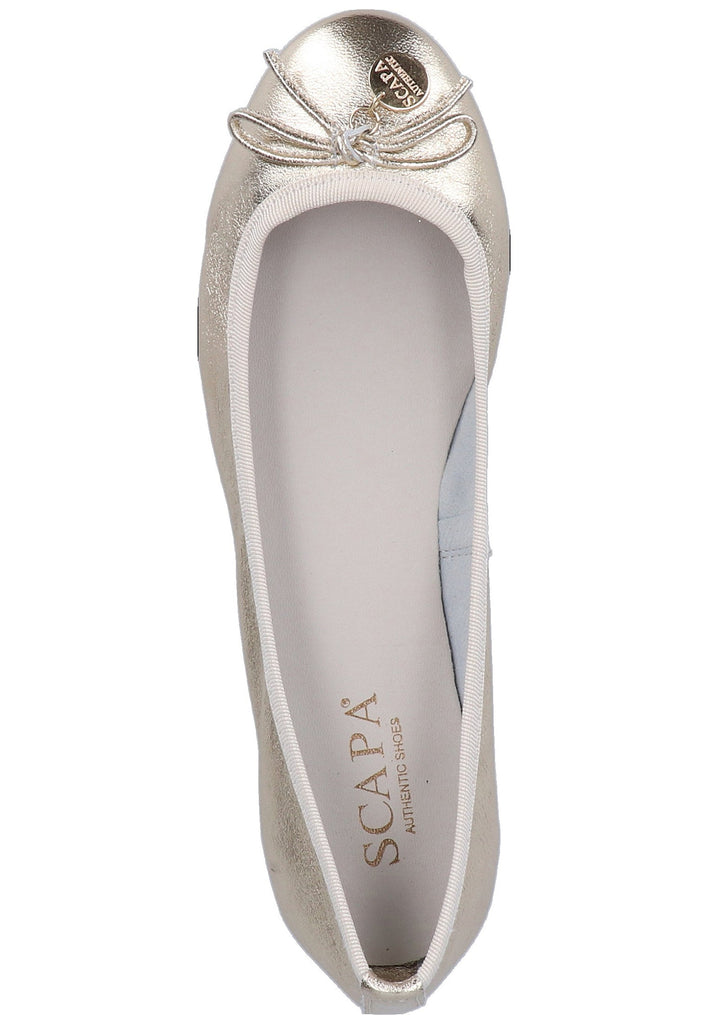 Scapa Ballerinas Leder Platin