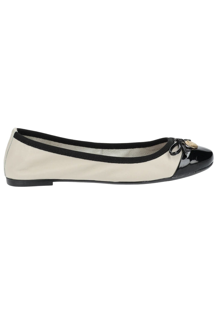 Scapa Ballerinas Leder/Textil Creme