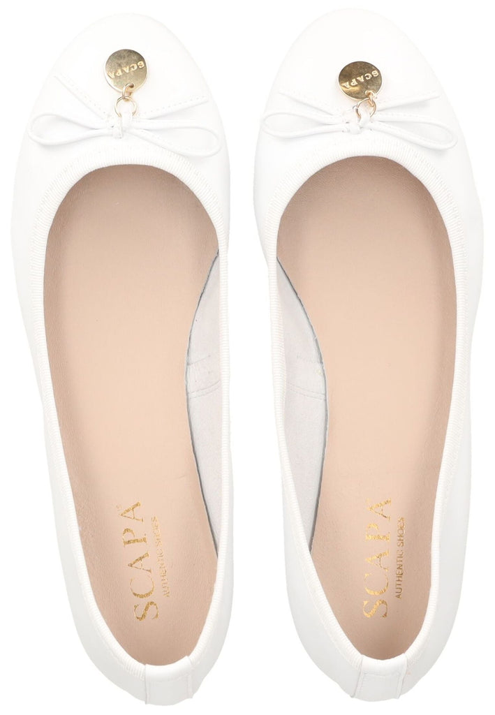 Scapa Ballerinas Leder Weiß