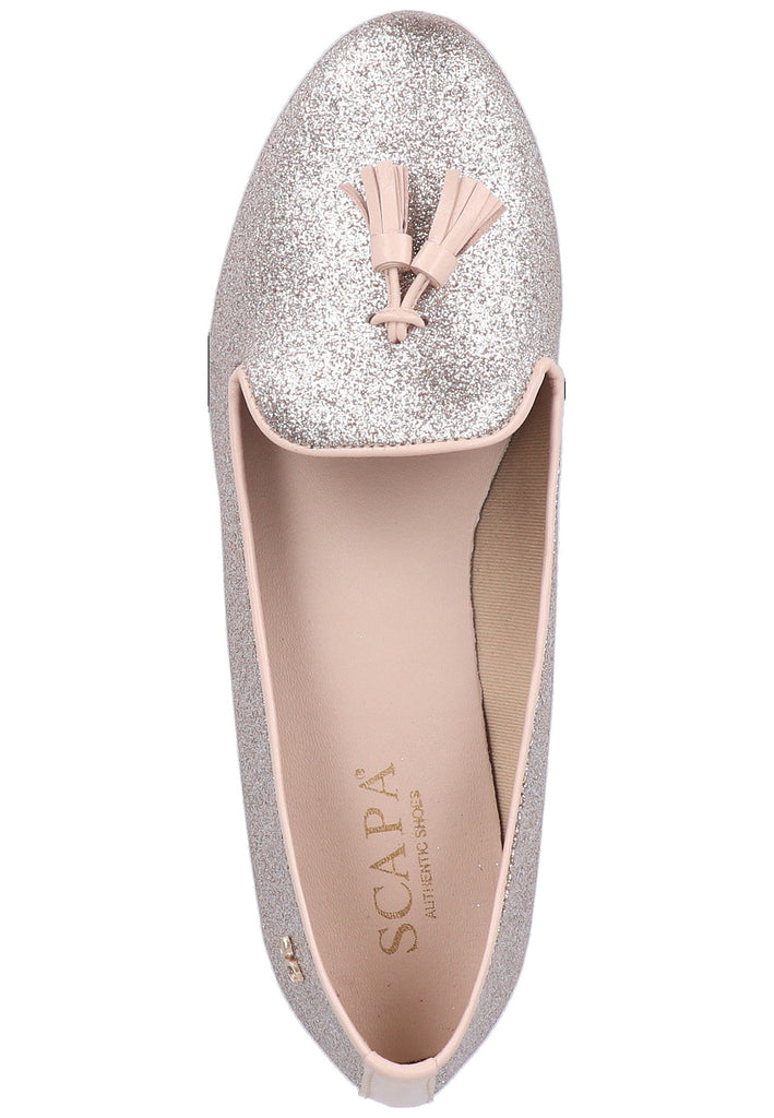 Scapa Ballerinas Lederimitat Champagne