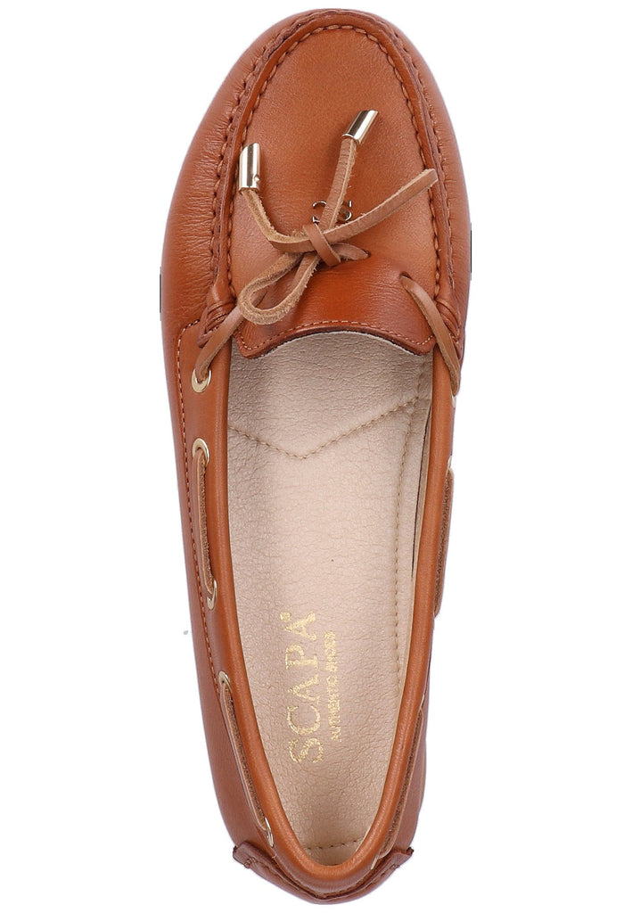 Scapa Mokassin Leder Cognac