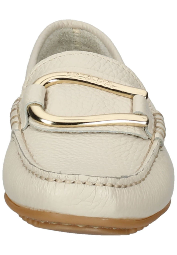 Scapa Mokassin Leder Weiß