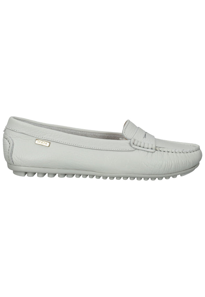 Scapa Mokassin Leder Weiß