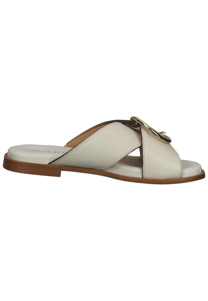 Scapa Pantoletten Leder Beige