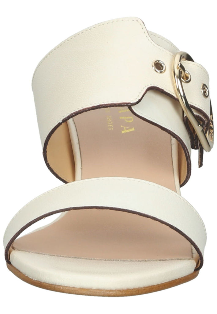 Scapa Pantoletten Leder Beige