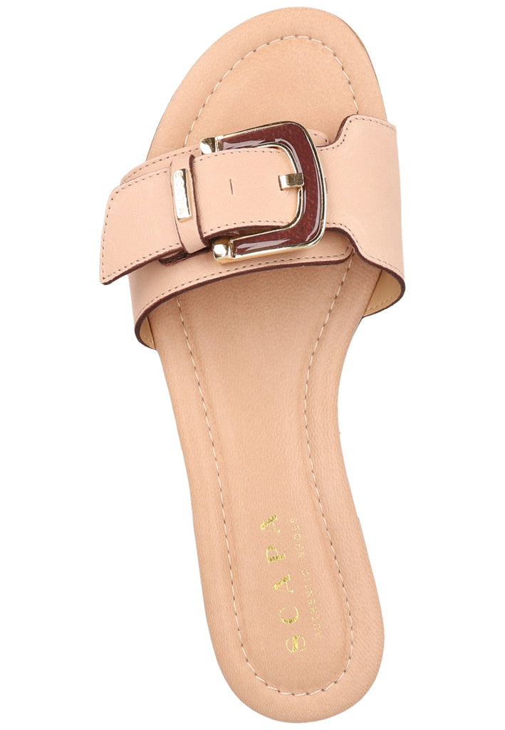 Scapa Pantoletten Leder Beige
