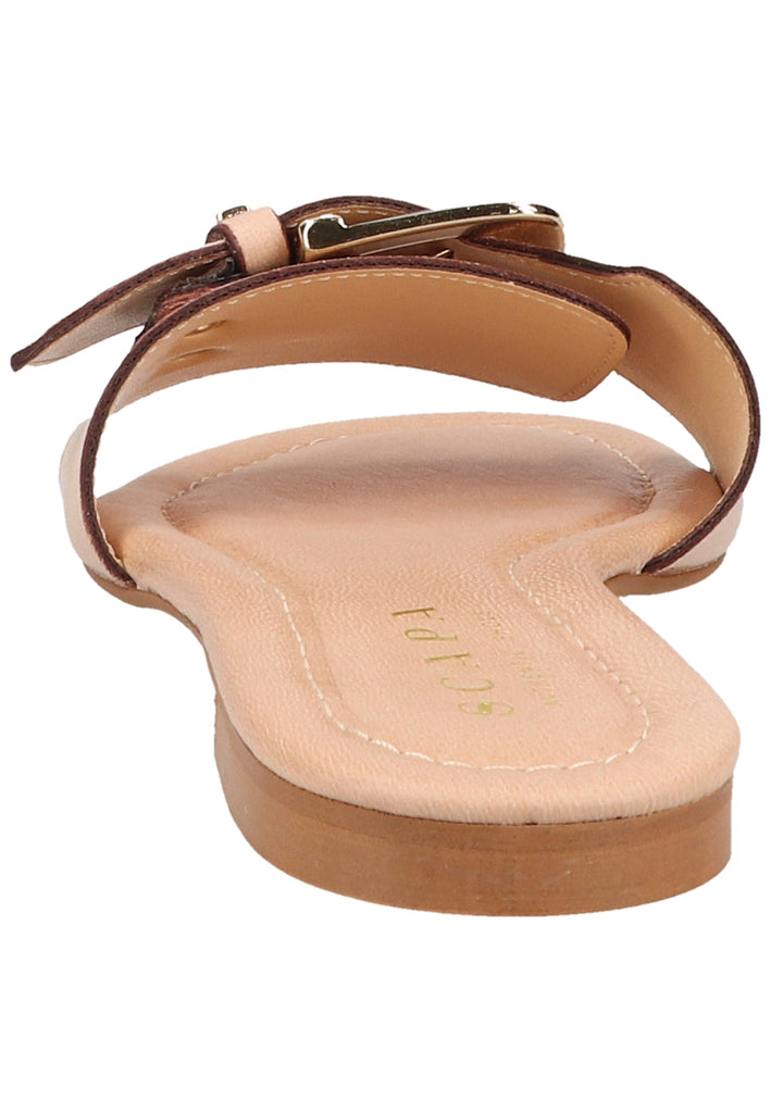 Scapa Pantoletten Leder Beige