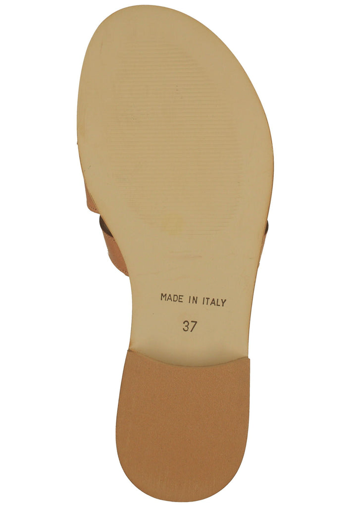 Scapa Pantoletten Leder Camel