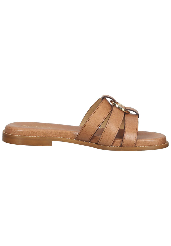 Scapa Pantoletten Leder Camel