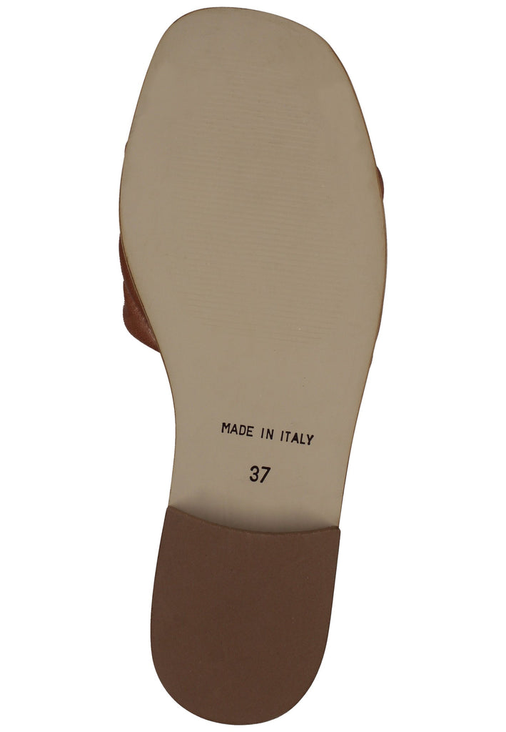 Scapa Pantoletten Leder Cognac