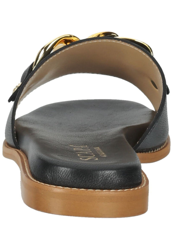 Scapa Pantoletten Leder Schwarz