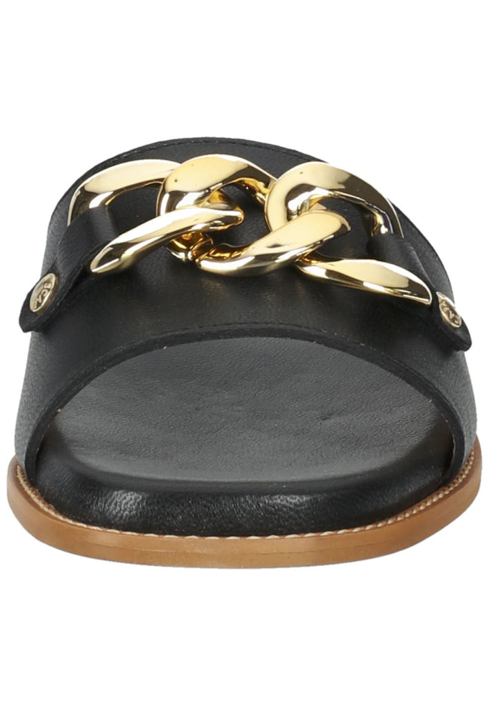 Scapa Pantoletten Leder Schwarz