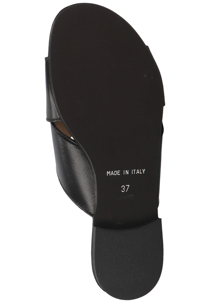 Scapa Pantoletten Leder Schwarz