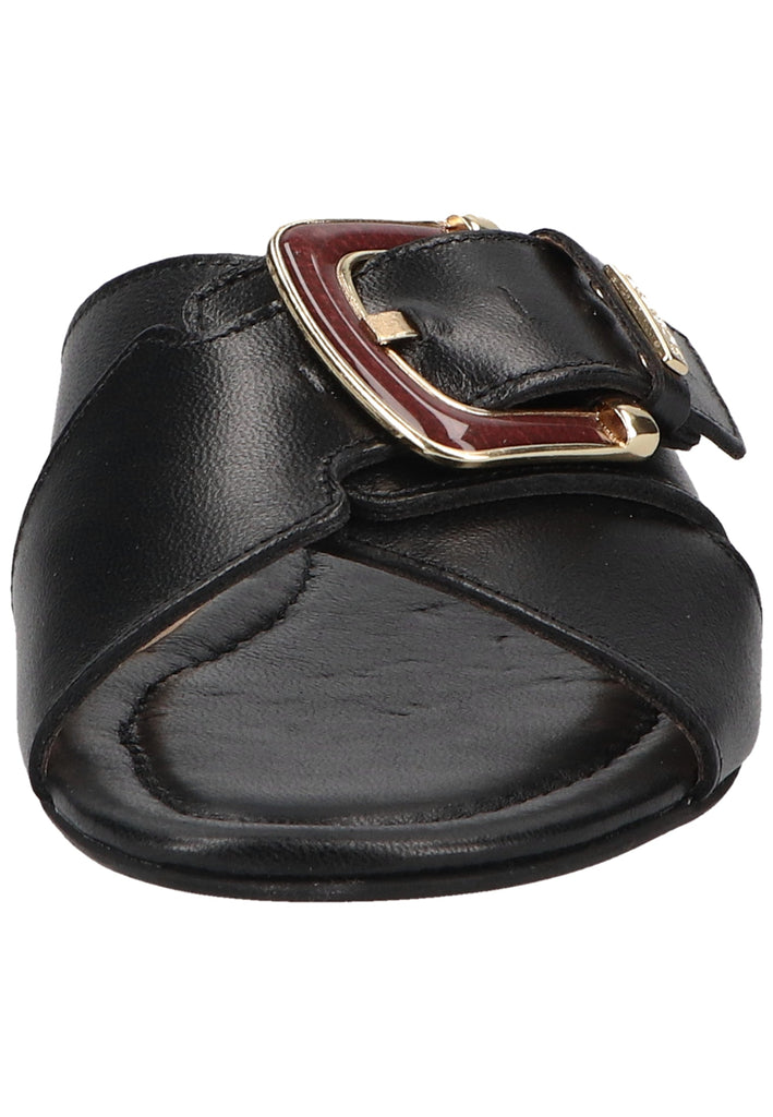 Scapa Pantoletten Leder Schwarz