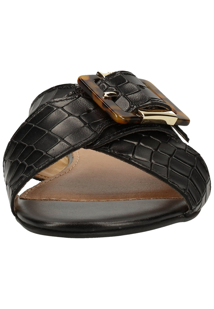 Scapa Pantoletten Leder Schwarz