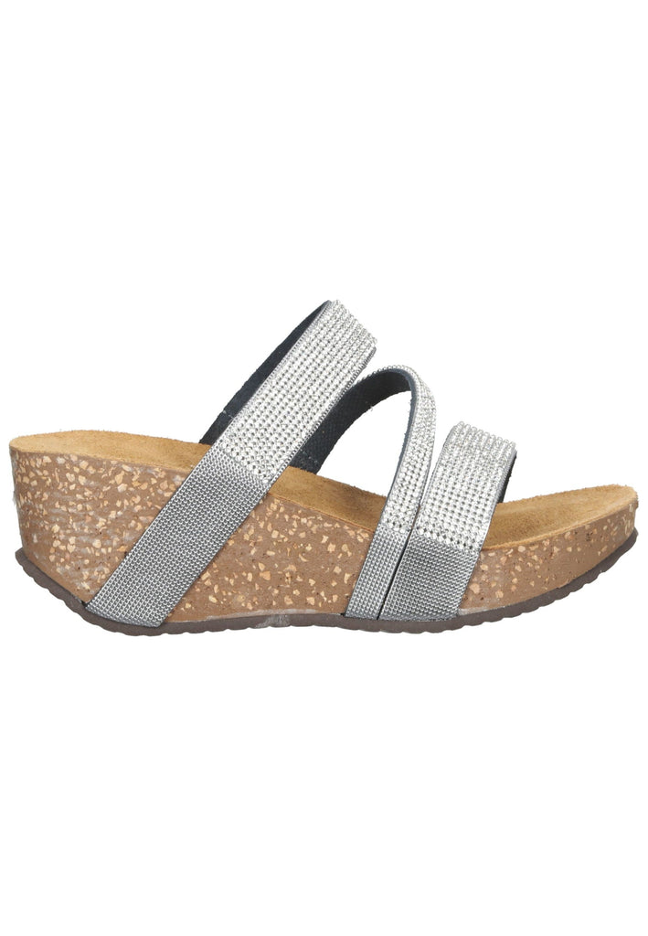 Scapa Pantoletten Leder Silber