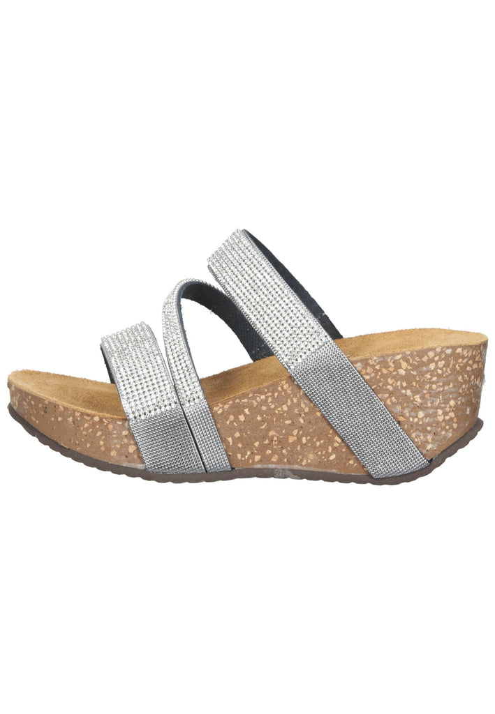 Scapa Pantoletten Leder Silber