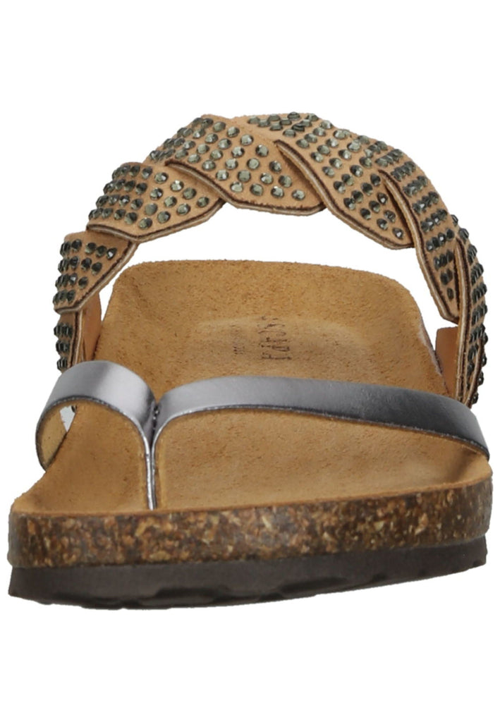 Scapa Pantoletten Leder Silber