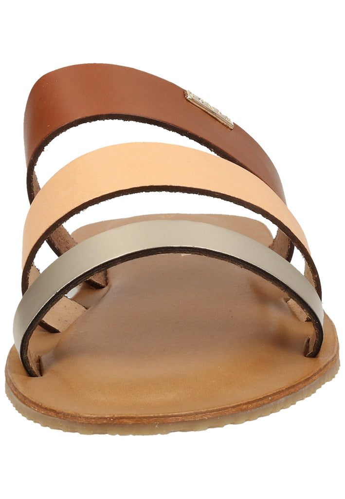 Scapa Pantoletten Leder/Synthetik Braun