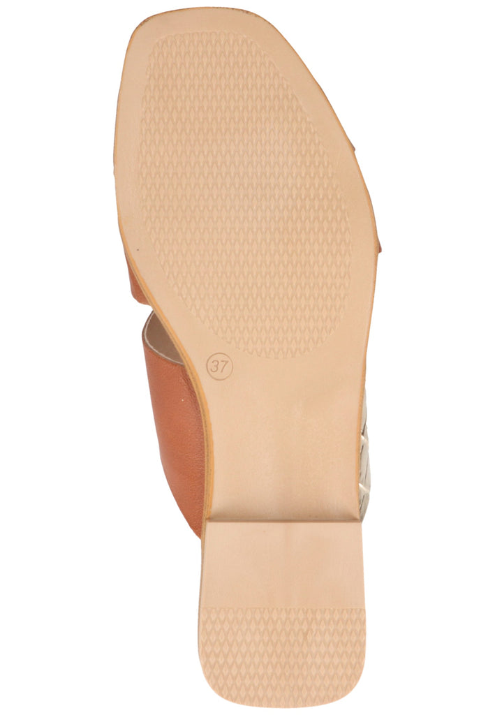 Scapa Pantoletten Leder/Synthetik Cognac