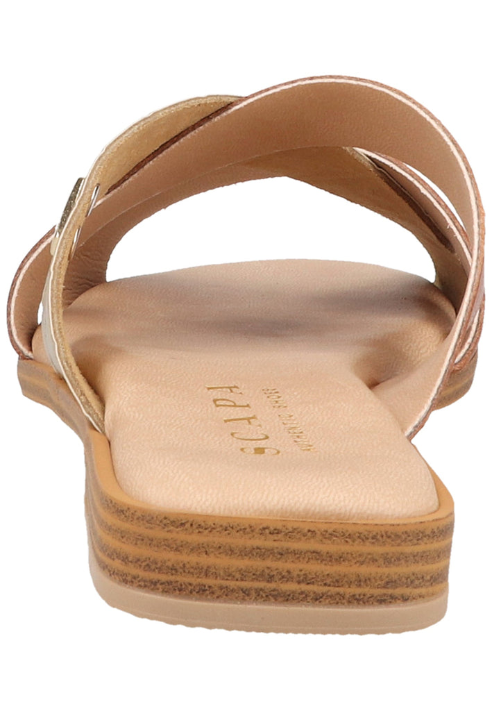 Scapa Pantoletten Leder/Synthetik Cognac