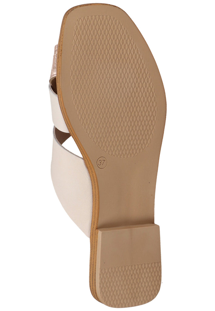 Scapa Pantoletten Leder/Synthetik Weiß