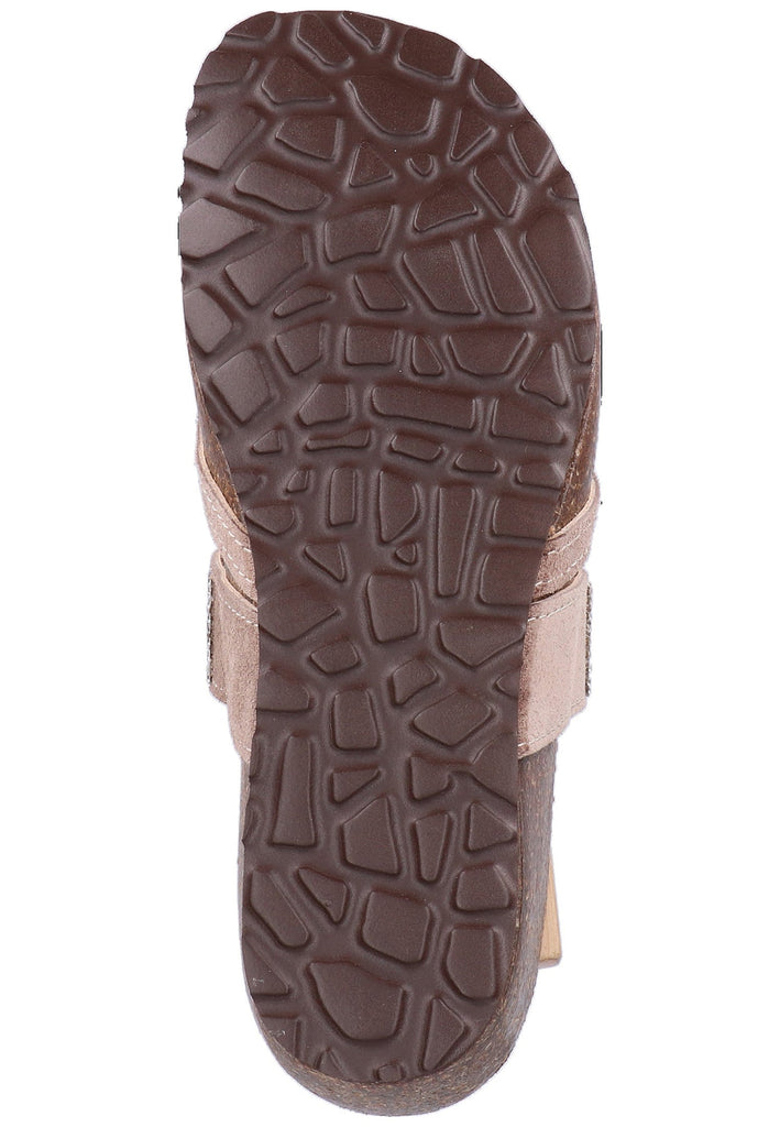 Scapa Pantoletten Leder Taupe