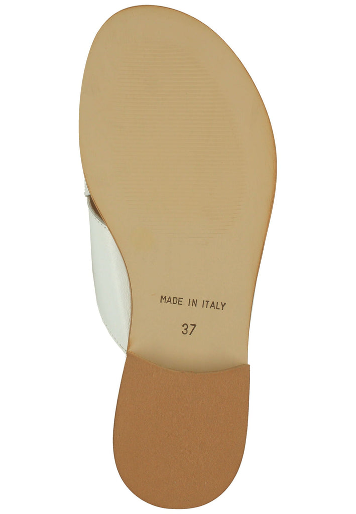 Scapa Pantoletten Leder Weiß