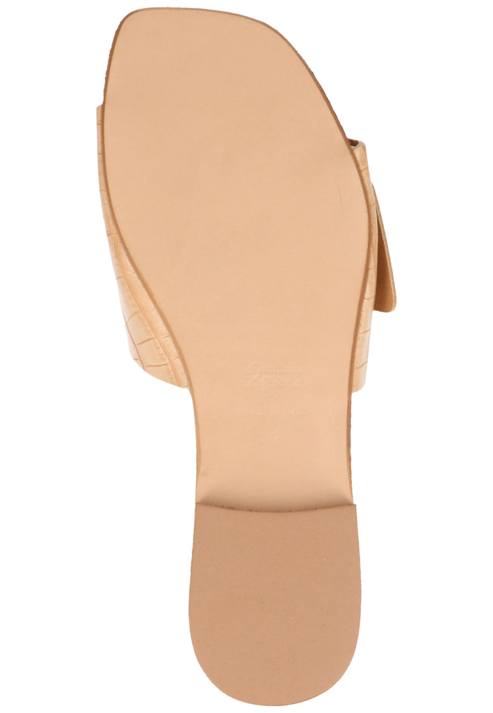 Scapa Pantoletten Lederimitat Beige