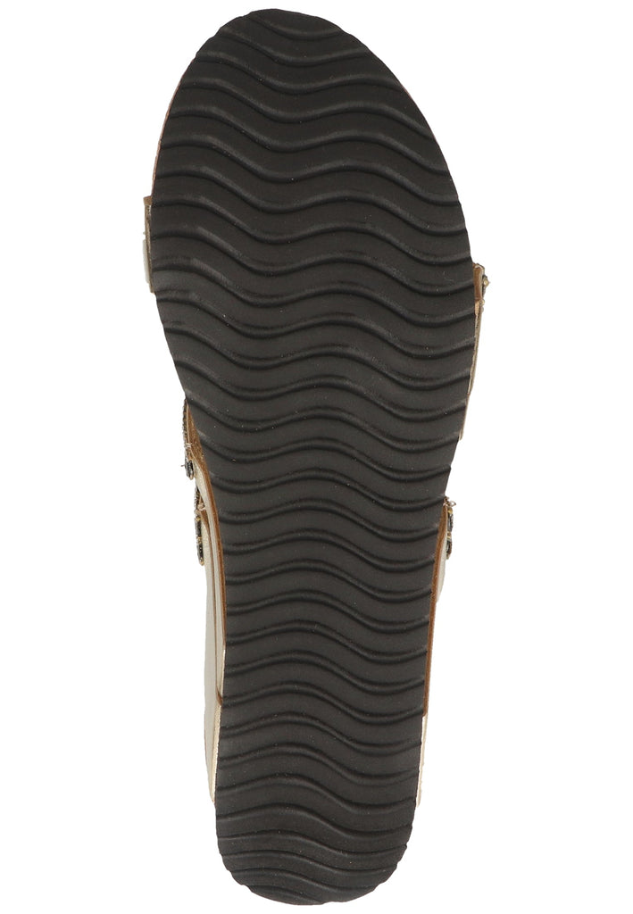 Scapa Pantoletten Lederimitat Gelb