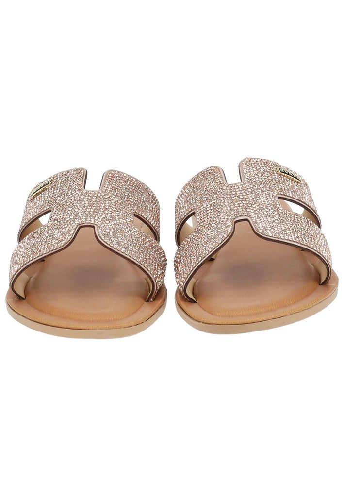 Scapa Pantoletten Lederimitat/Textil Rosegold