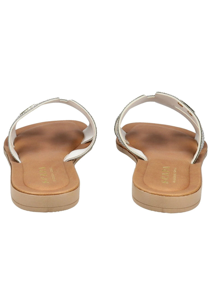 Scapa Pantoletten Lederimitat/Textil Silber