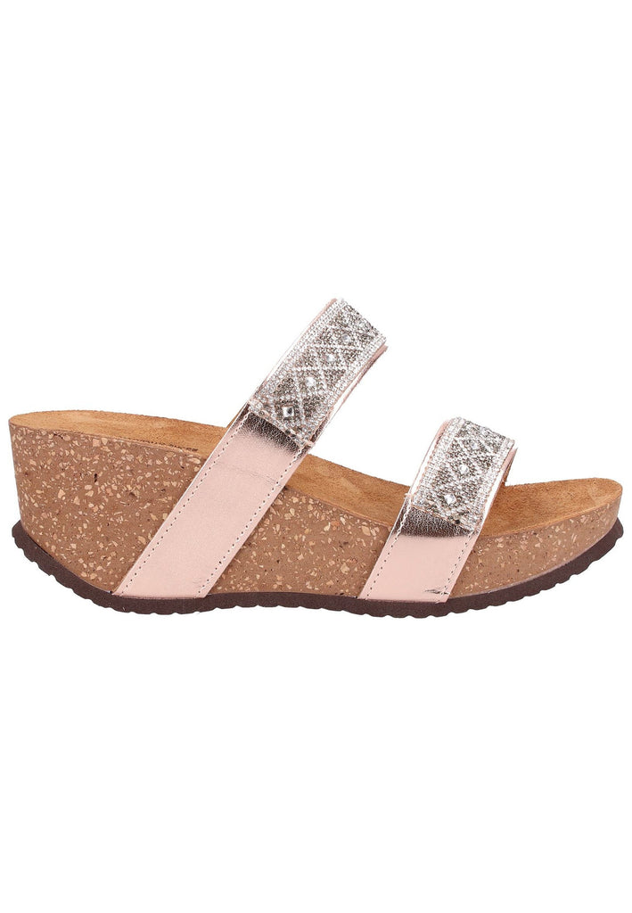 Scapa Pantoletten Lederimitat Weiß