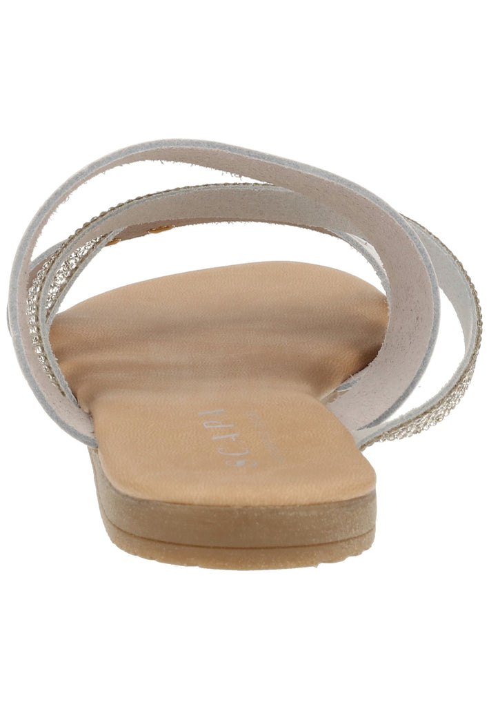 Scapa Pantoletten Lederimitat Weiß