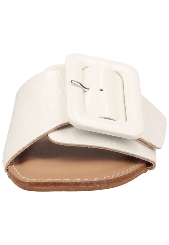 Scapa Pantoletten Lederimitat Weiß