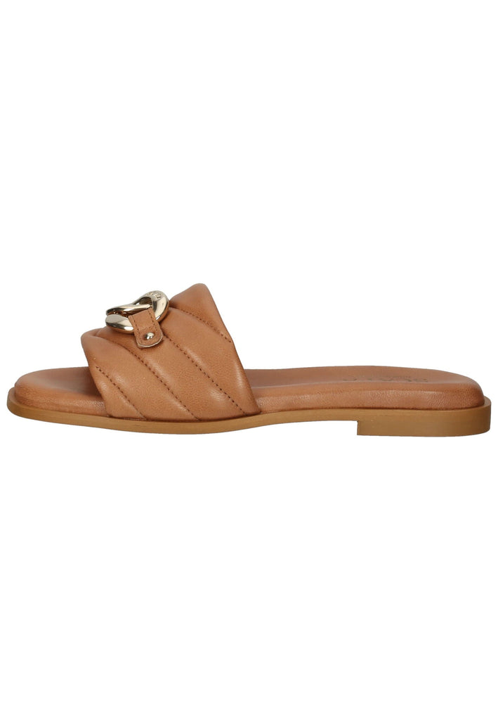 Pantoletten Scapa Pantoletten Leder Cognac